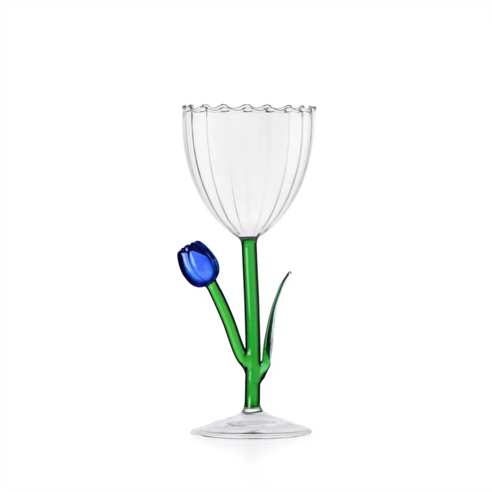 CALICE VETRO OTTICO "BOTANICA" (TULIPANO) CM.8,5X20,5H
