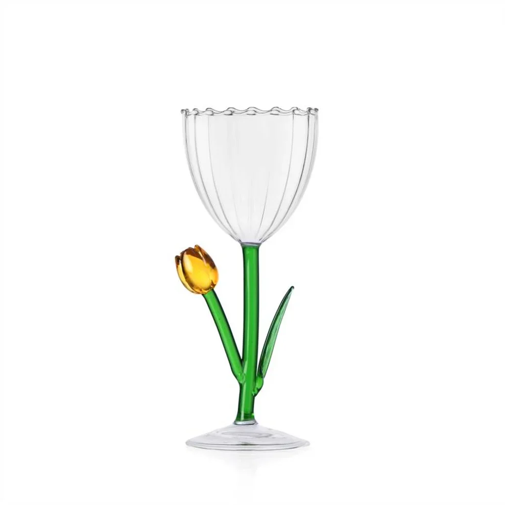 CALICE VETRO OTTICO "BOTANICA" (TULIPANO) CM.8,5X20,5H