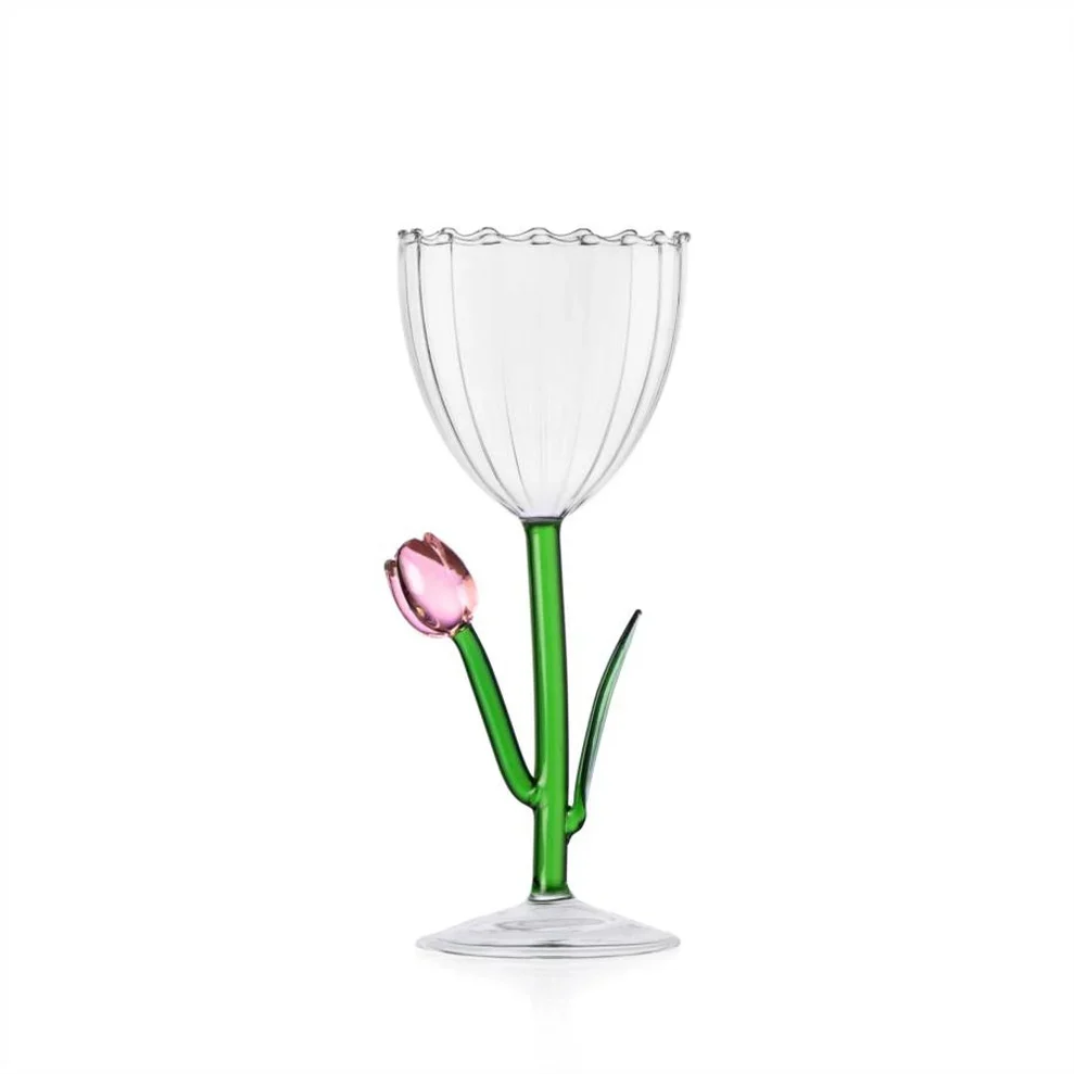 CALICE VETRO OTTICO "BOTANICA" (TULIPANO) CM.8,5X20,5H