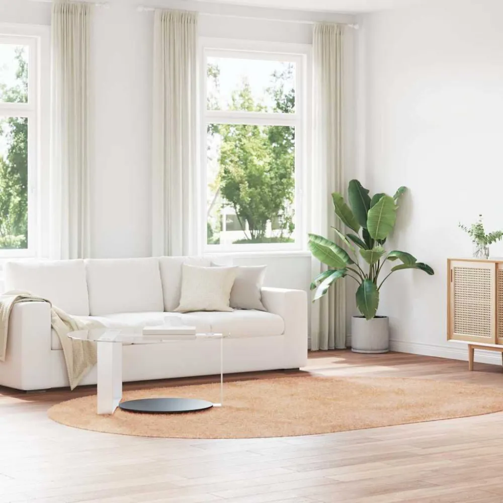 Tappeto Shaggy Pelo Lungo NAVARRA Beige 300x200 cm poliestere
