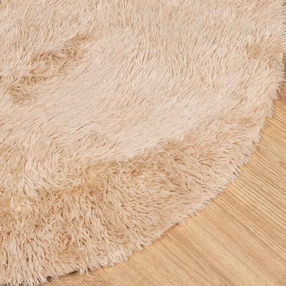 Tappeto Shaggy Pelo Lungo NAVARRA Beige 300x200 cm poliestere