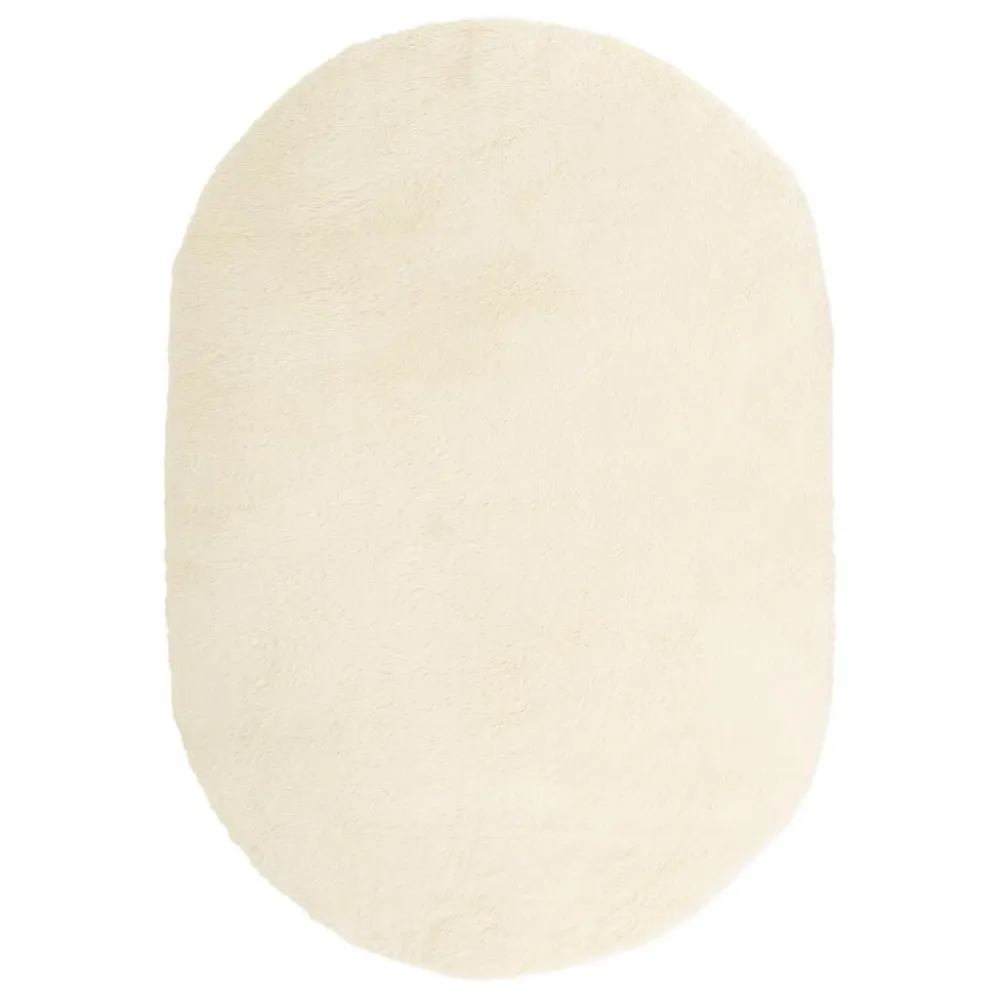 Tappeto Shaggy Pelo Lungo NAVARRA Crema 300x200 cm poliestere