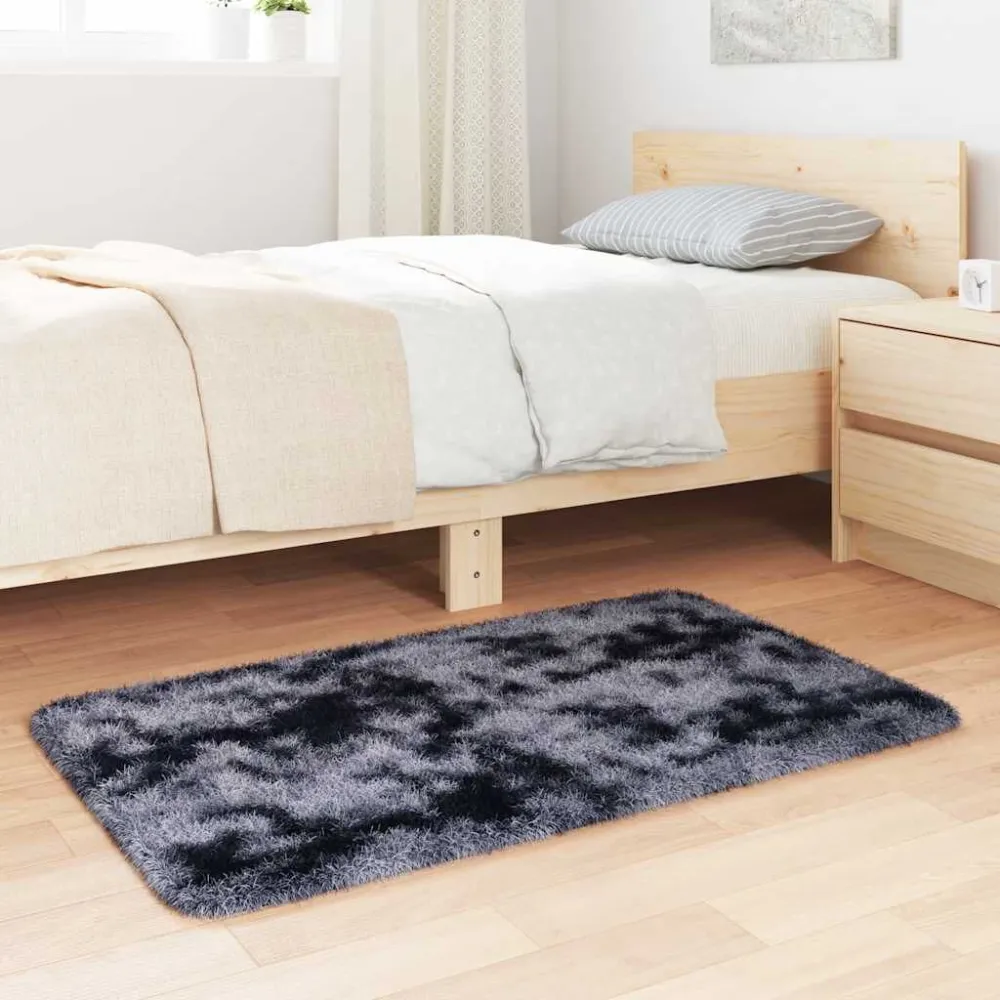 Tappeto Shaggy Pelo Lungo NAVARRA Grigio Scuro 60x100 cm