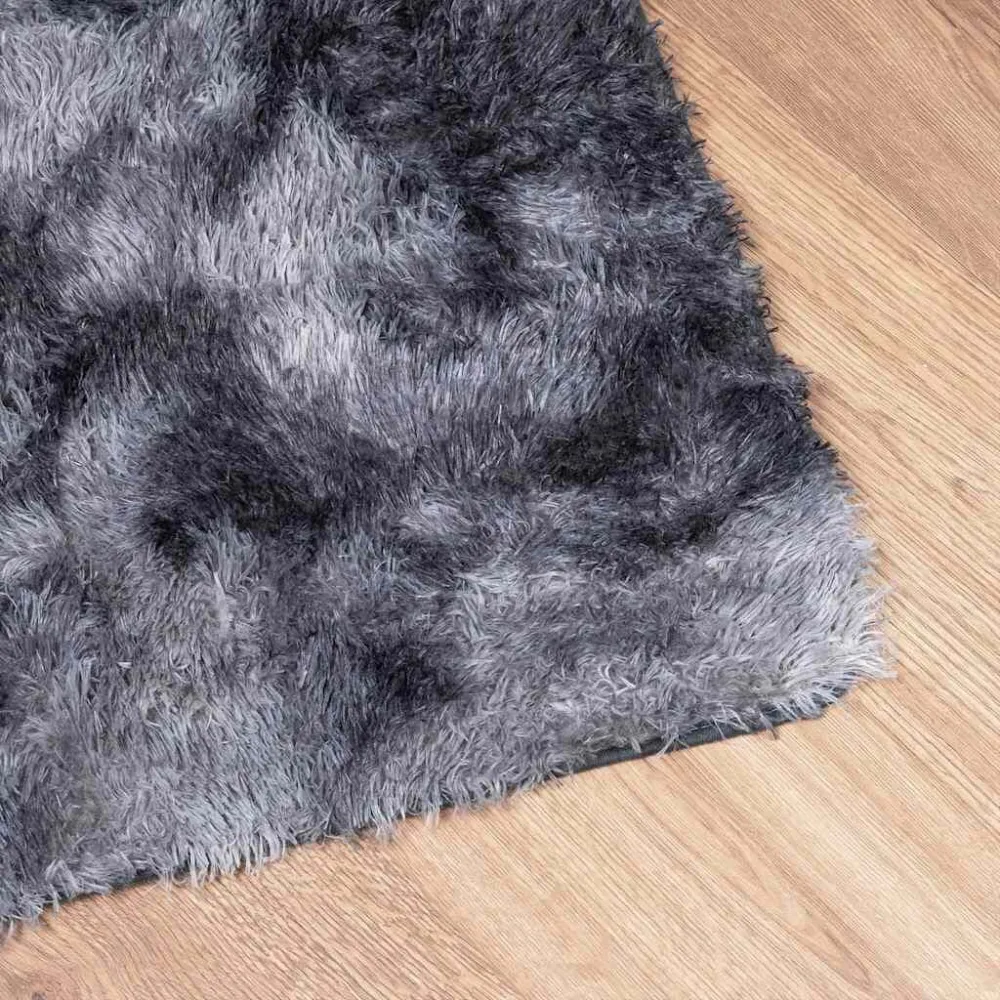 Tappeto Shaggy Pelo Lungo NAVARRA Grigio Scuro 60x100 cm