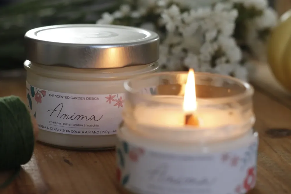 Anima - Candela all'incenso 90 gr Scented Garden