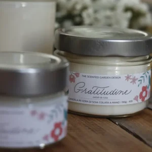 Gratitudine - Candela alla rosa 90 gr Scented Garden