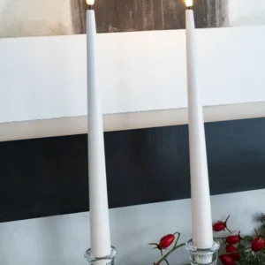 Set di 2 candele LED color crema