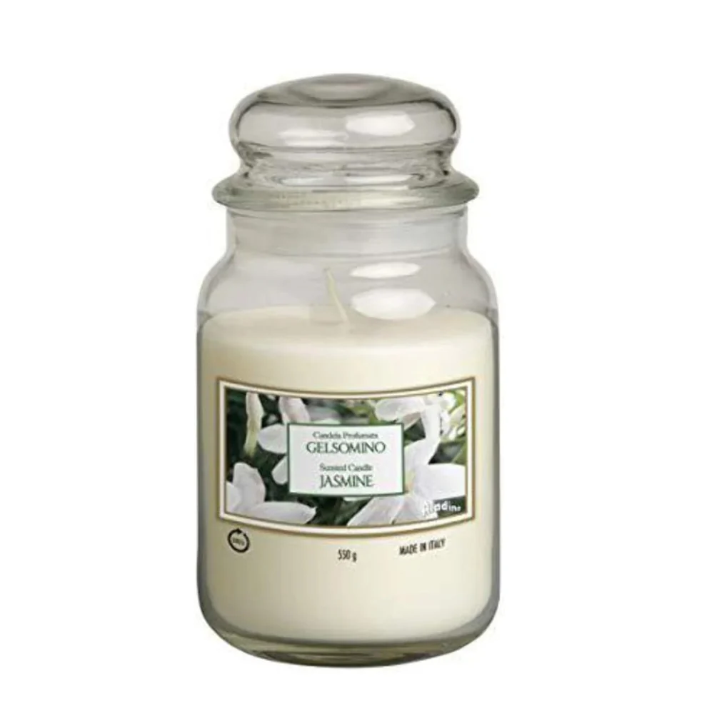 Candela Profumata Giara Vetro 550g Fragranze Naturali FERCASASHOP