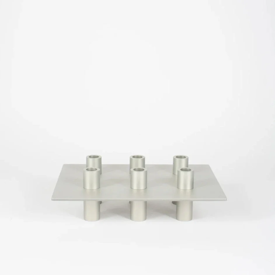 NIKO JUNE P-L 06 Candle Holder Silver