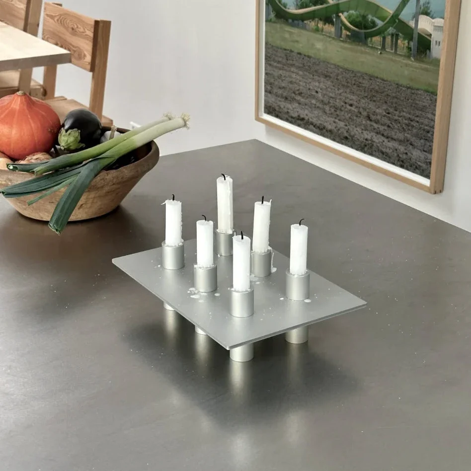 NIKO JUNE P-L 06 Candle Holder Silver