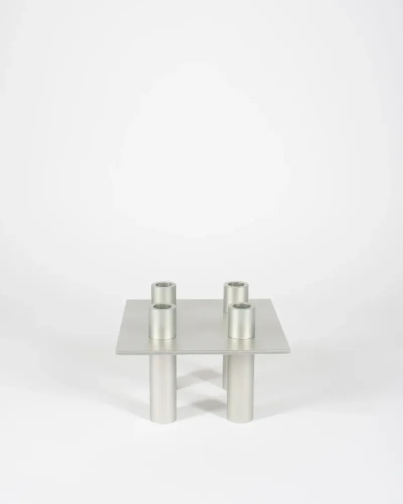 NIKO JUNE P-L 07 Candle Holder Silver