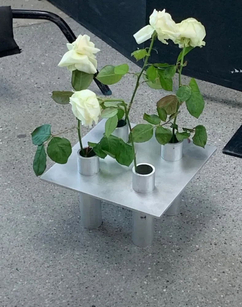NIKO JUNE P-L 07 Candle Holder Silver
