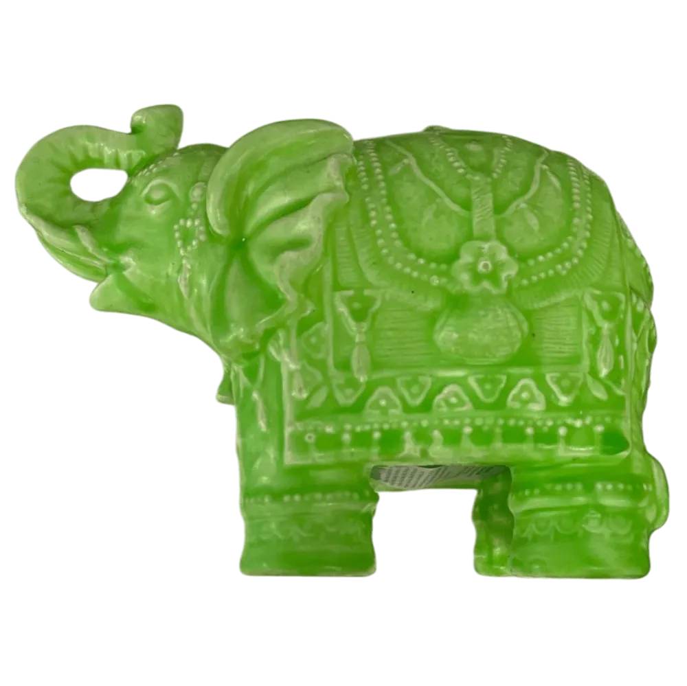 Mario Luca Giusti Small Elephant Candle Green