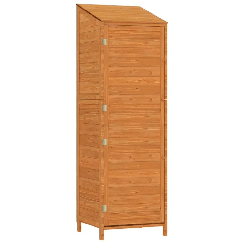 Capanno da Giardino Marrone 55x52x174,5 cm Legno Massello Abete Trattato Pressione