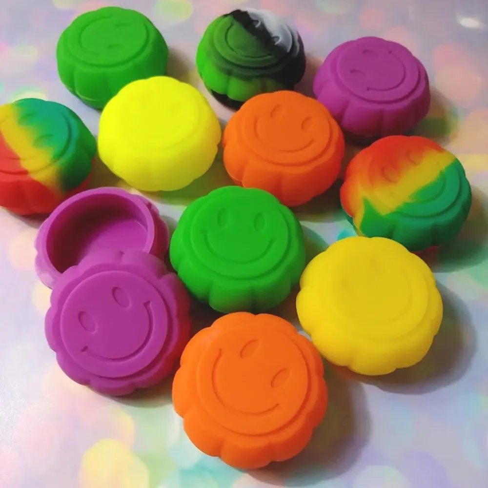 Smiley Face Gommato Dab Container | Montaggio Rapido