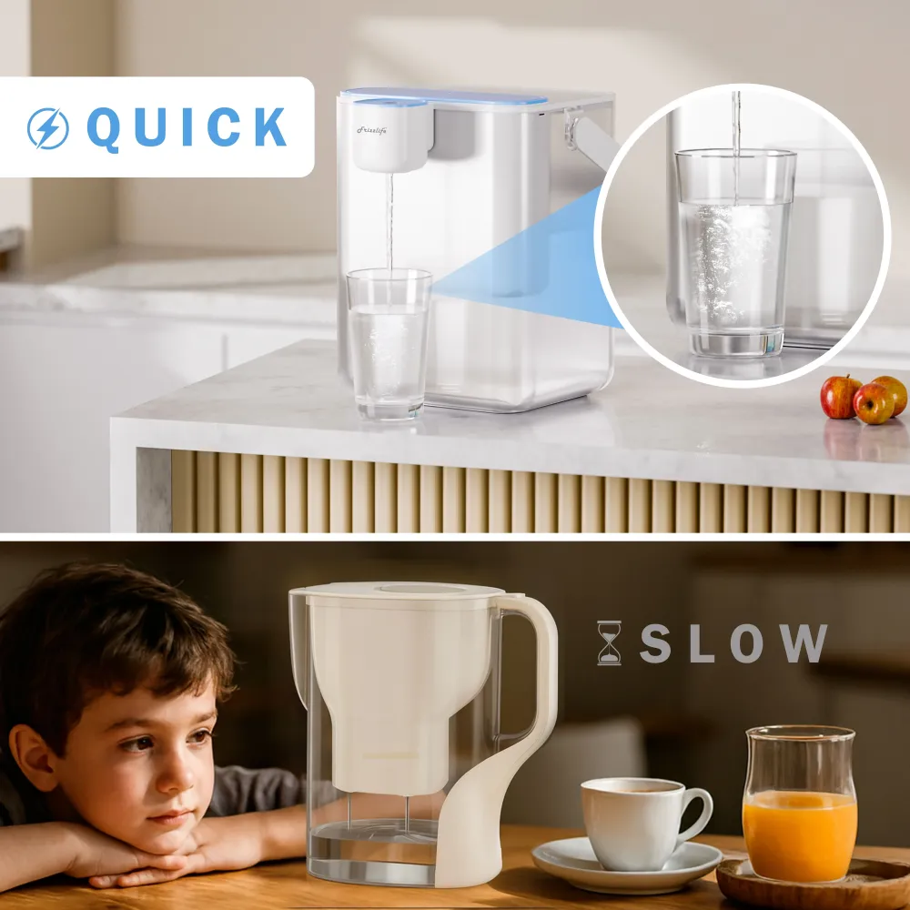 Frizzlife Dispenser di acqua filtrata da banco 8 stadi, modello MD40