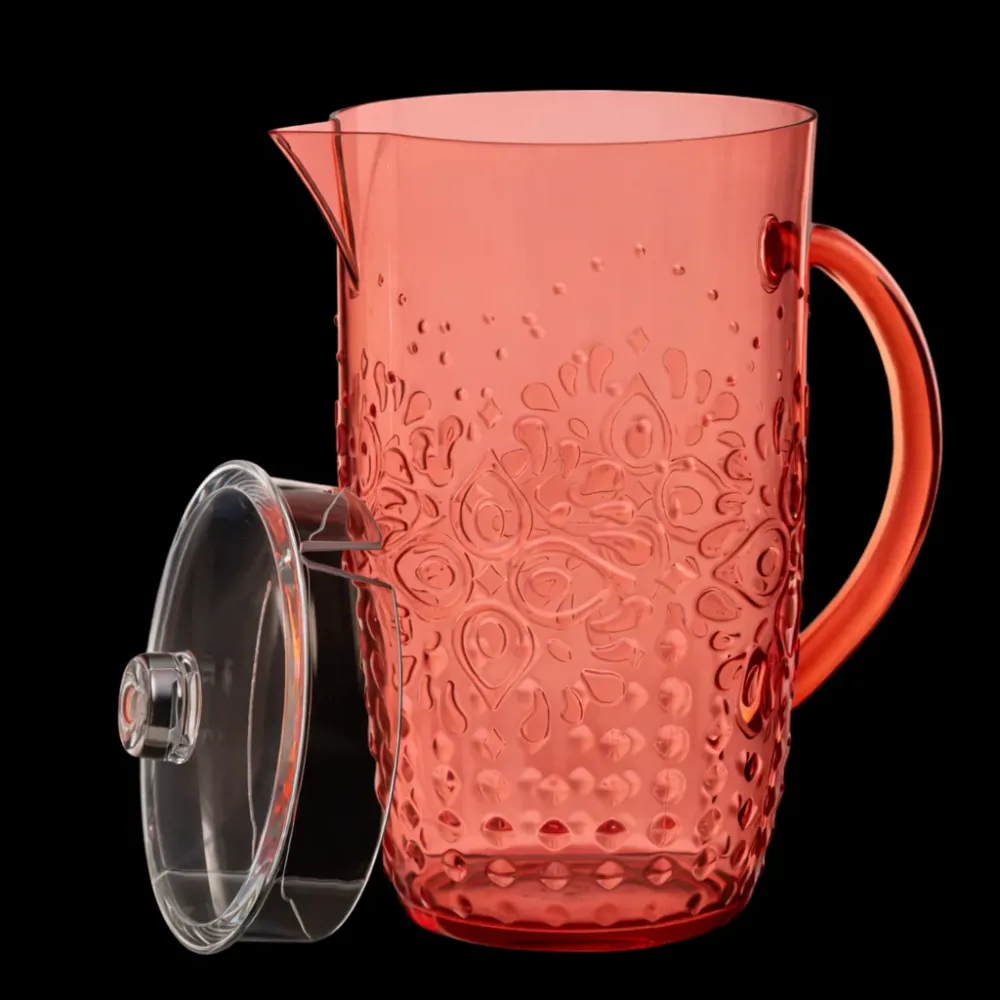 Caraffa Infrangibile Rossa con Coperchio 2,5 L