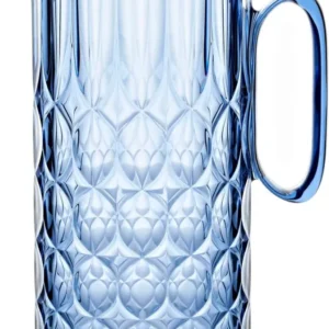 Guzzini - Vanity, Caraffa con coperchio, blu denim, Bio-based SAN e Bio-based SMMA - ACQUA