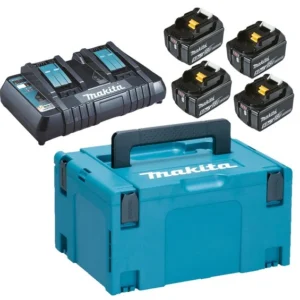 197626-8 - KIT ENERGY 4 BATTERIE BL1850B + CARICATORE IMMEDIATO DC18RD con Garanzia 5 Anni sui Pannelli