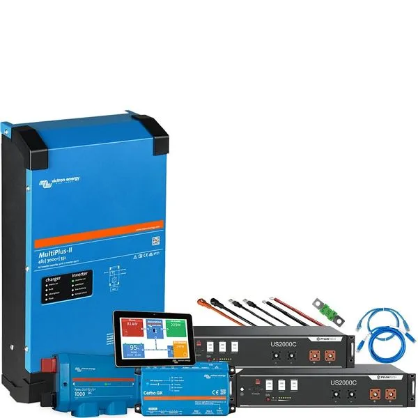 Certificato CE Kit backup Offgridtec Batteria Pylontech LiFePo4 da 48 kWh - Victron MultiPlus II 48/3000 inverter monofase...