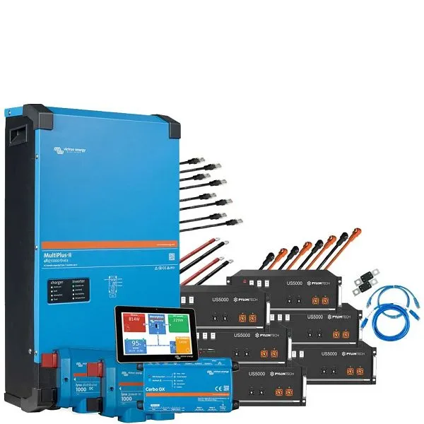 Kit backup Offgridtec Batteria Pylontech LiFePO4 da 288 kWh - Victron MultiPlus II 48/10000 inverter monofase 4-01-014590-002