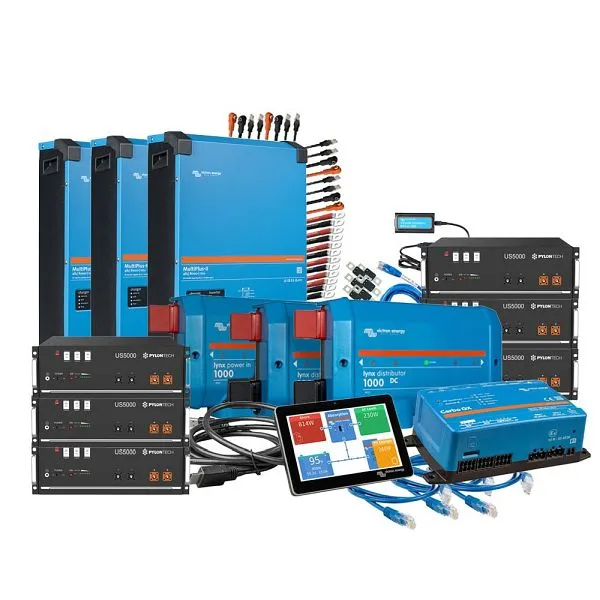 Kit backup Offgridtec trifase 288kWh con batteria Pylontech US5000 Victron MultiPlus-II 48/8000 4-01-015810-002 con Garanz...