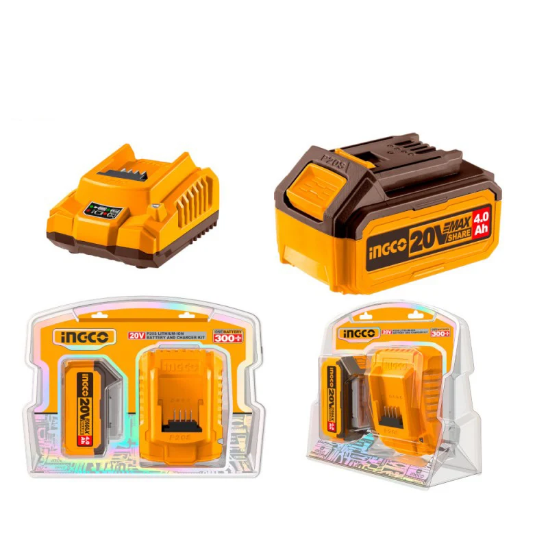 Regolatore di Carica Solare MPPT 4-Ah-Akku + Ladegerät-Kit (FBLI2002+FCLI2001E) INGCO Online now