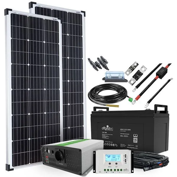 Sistema solare Offgridtec Autark M-Master 200W - Alimentazione CA 1000W Batteria AGM 122Ah 4-01-002670
