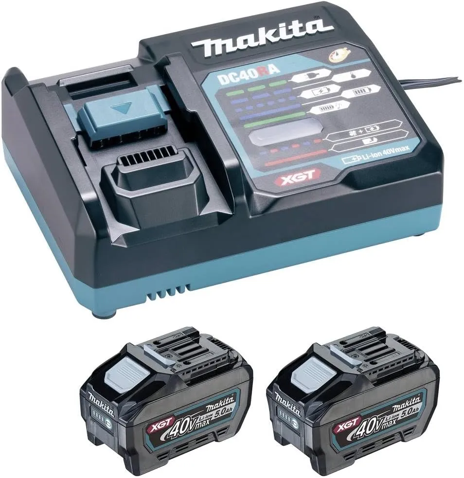 Turbina Eolica ad Asse Verticale Makita 1911V6-0 – Kit Energy XGT® 40 V (2×5,0 Ah BL4050F + caricatore DC40RA)