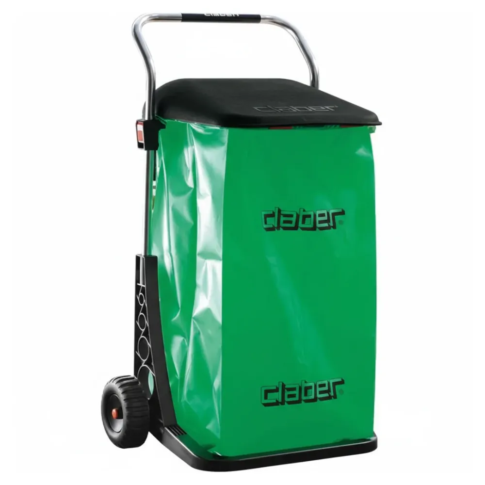 Carrello raccoglitutto Claber Carry Cart Eco 110 L con coperchio