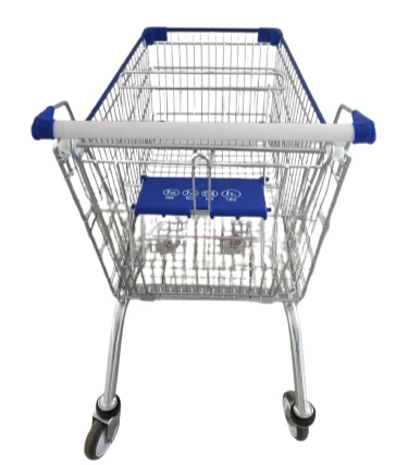 Carrello spesa filo di acciaio inossidabile con porta baby 180 litri (€129,50+iva)