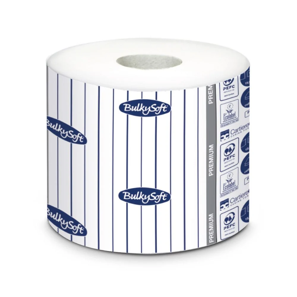 Bulky Soft - carta igienica fascettata 2veli, 190 strappi (96 Rotoli) Pura Cellulosa