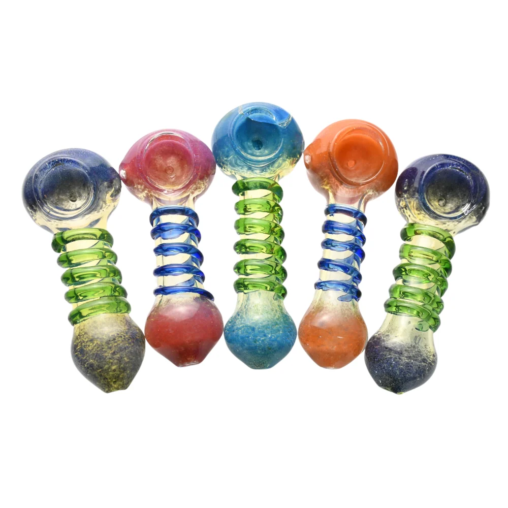 Cartel 4" Swirl Spoon Hand Pipe - Resistente Pioggia e Sole
