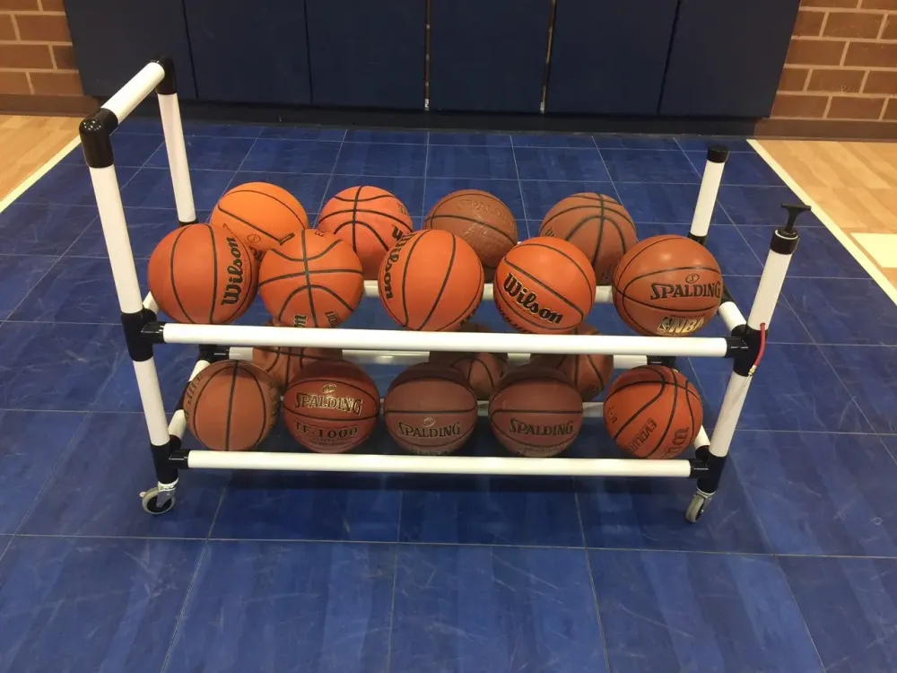 Power Dribble Ball Cart Legno di Recupero Trattato 10