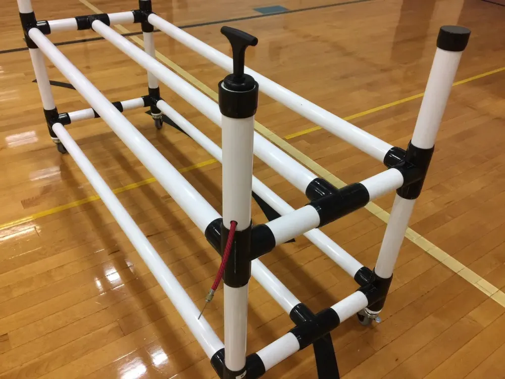 Power Dribble Ball Cart Legno di Recupero Trattato 10