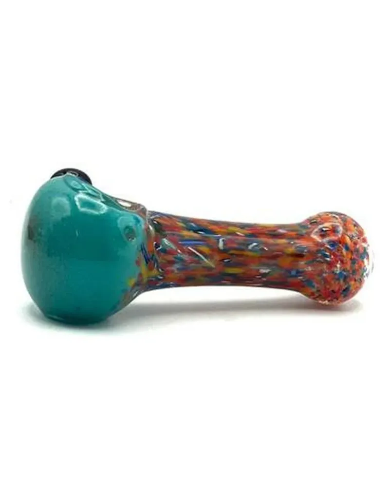 Premium | Resistente alle Intemperie 4" Cartel Amber Burn Spoon Pipe