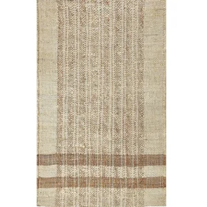 Tappeto iuta beige distinto e naturale 80 x 150 cm ORTAOBA per Acquerelli