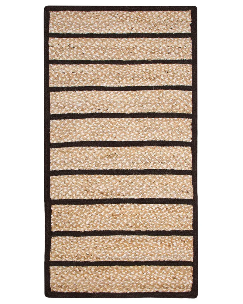 Tappeto nero/beige 80 x 150 cm KARADONA