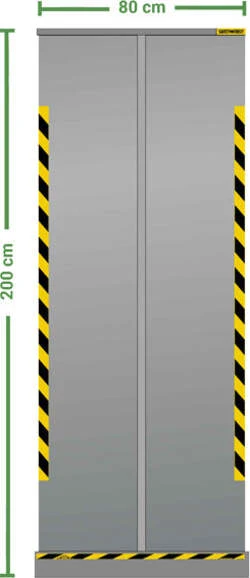 Divisorio roll up - trasparente - 80 x 200 cm - Jalema
