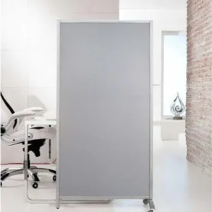 Paretina divisoria - 80x40x170 cm - policarbonato-acciaio - grigio chiaro - Serena Group