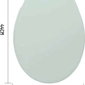 Copriwater Universale Plastica Super Resistente 44x36cm Colore Verde Acqua