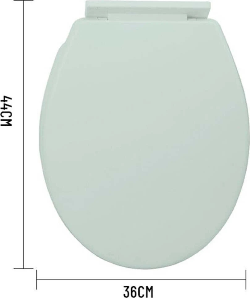 Copriwater Universale Plastica Super Resistente 44x36cm Colore Verde Acqua