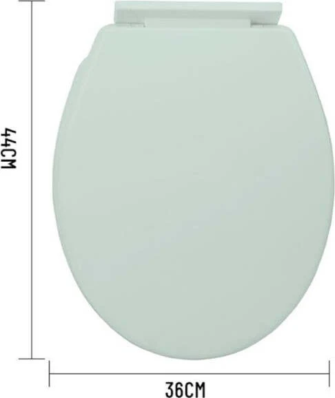 Copriwater Universale Plastica Super Resistente 44x36cm Colore Verde Acqua