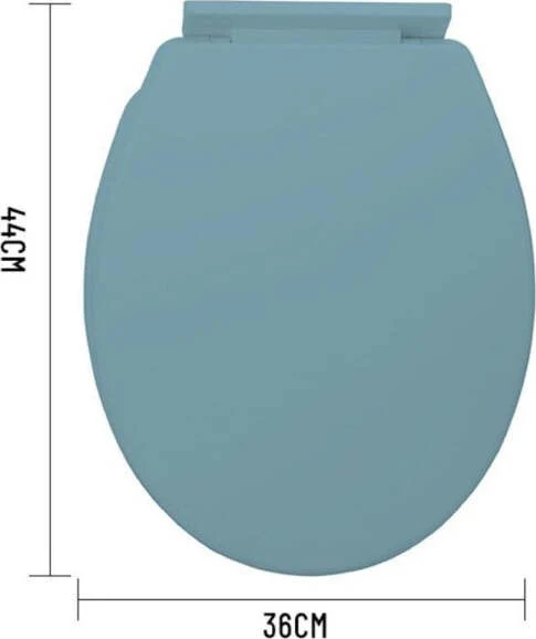 Copriwater Universale Plastica Super Resistente 44x36cm Colore Azzurro 59104
