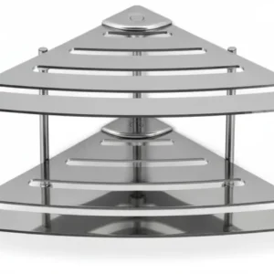 Angolare Doccia Acciaio Inox Serie Point 1 Mensola Ad Angolo per Doccia Made Italy Design Moderno