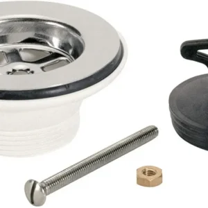 Pilettone 1"1/2 Lavello Pvc Mm 80 Inox