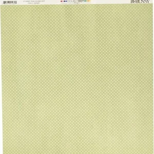 BOBUNNY - CARTONCINO STRUTTURATO FRONTE/RETRO "DOUBLEDOT" 12x12CM - COLORE PERA DOLCE