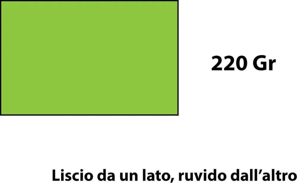 Cartacrea Elle Erre Verde Pisello 35x50 cm 10 pezzi Fabriano