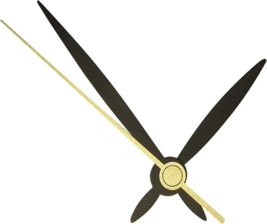 RAYHER - LANCETTE PER OROLOGIO DA CASA 45X64MM - COLORE NERO E ORO