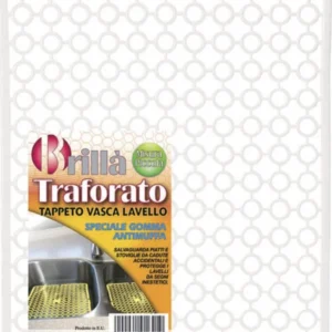 LA BRIANTINA - TAPPETO LAVELLO TRAFORATO BIANCO MISURA PICCOLA